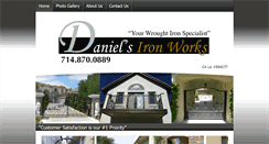 Desktop Screenshot of danielsironworks.com